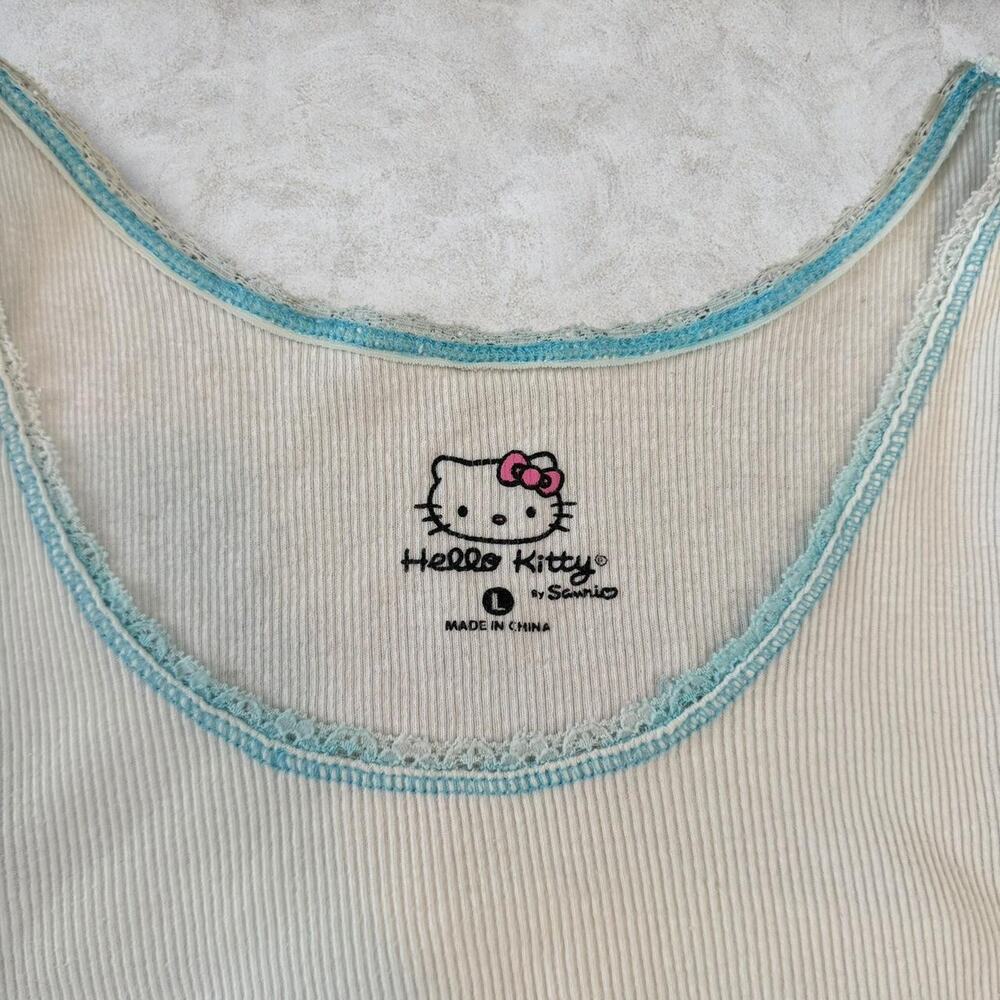 Hello Kitty White Patchwork Tank Top - image 5